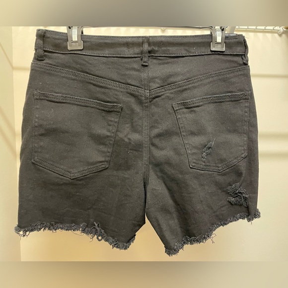 Black Ripped Shorts - Picture 2 of 6